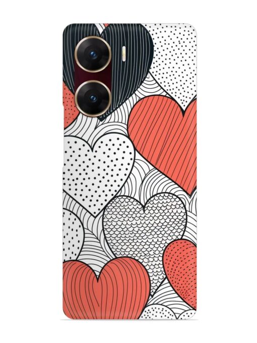 Girly Heart Seamless Snap Case for Vivo V29E (5G) Zapvi