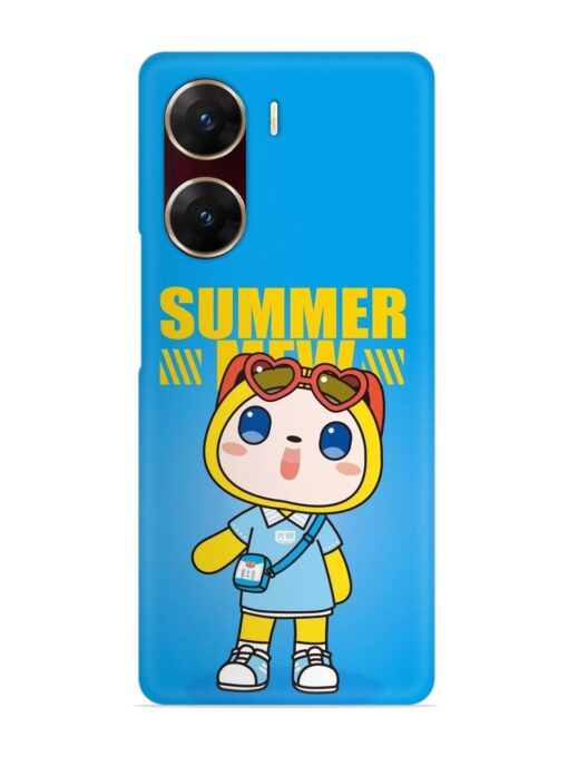 Summer Mew Cartoon Snap Case for Vivo V29E (5G) Zapvi