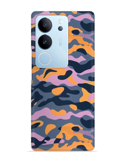 Camouflage Army Military English Orange Art Snap Case for Vivo V29 Pro (5G) Zapvi