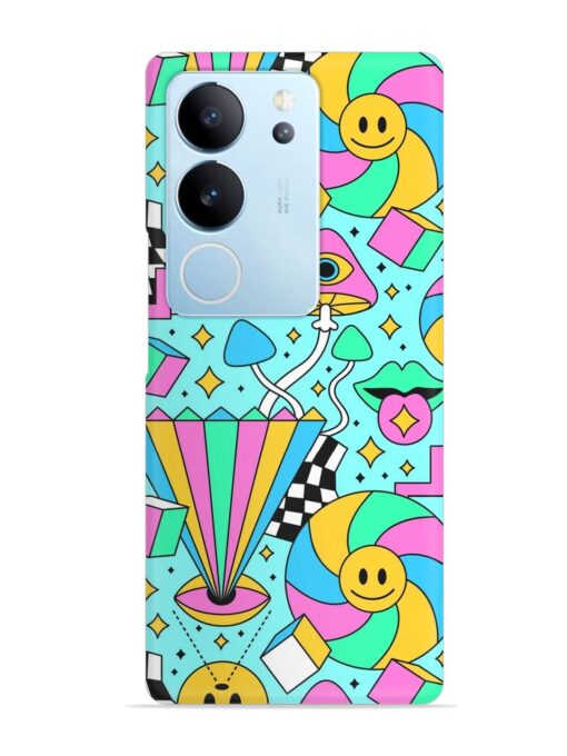 Trippy Rainbow 60S Snap Case for Vivo V29 Pro (5G)