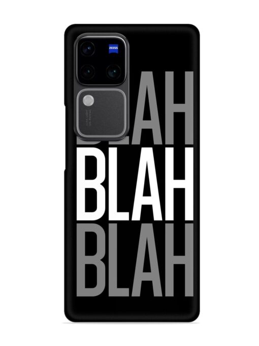 Blah Blah Blah Wallpaper Snap Case for Vivo V30 (5G) Zapvi