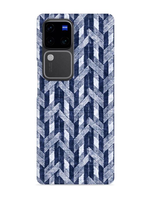 Abstract Herringbone Motif Snap Case for Vivo V30 (5G) Zapvi