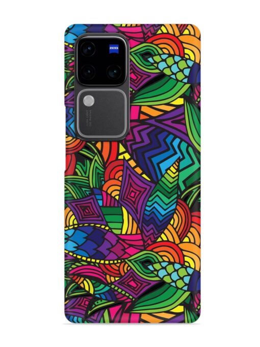 Abstract Multicolor Seamless Snap Case for Vivo V30 (5G) Zapvi