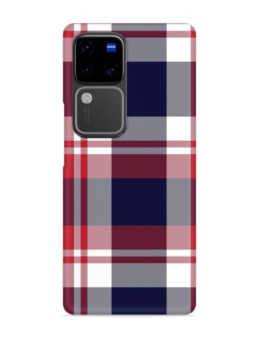 Classic Plaid Tartan Snap Case for Vivo V30 (5G) Zapvi