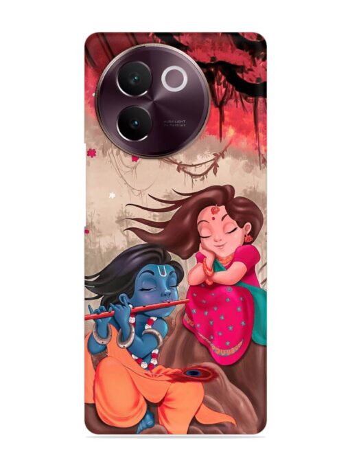 Radhe Krishna Water Art Snap Case for Vivo V30E (5G) Zapvi