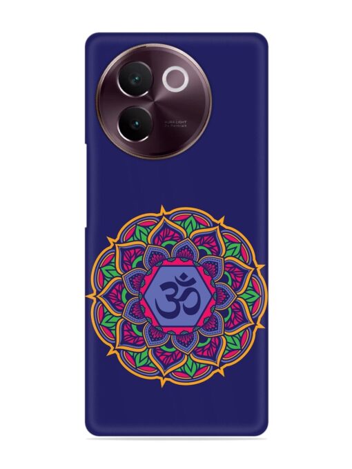 Om Mandala Art Blue Snap Case for Vivo V30E (5G) Zapvi