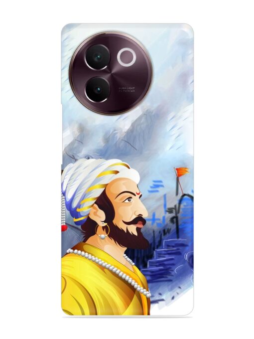 Shivaji Maharaj Color Paint Art Snap Case for Vivo V30E (5G)