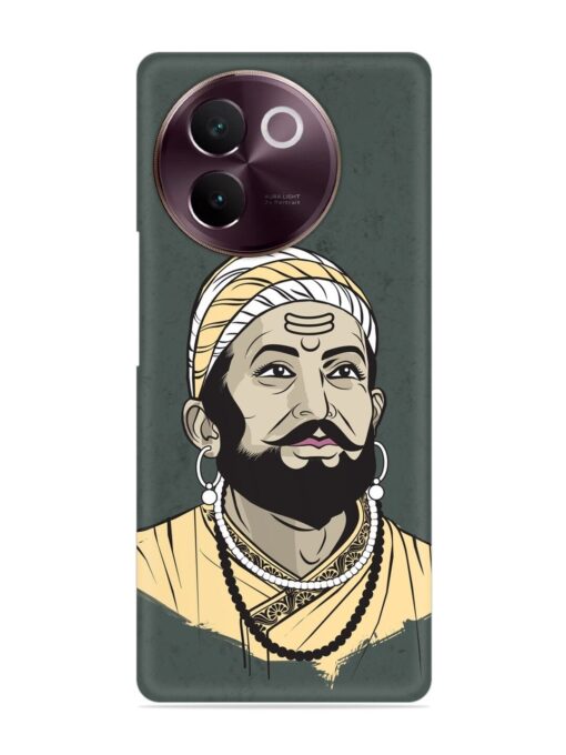 Shivaji Maharaj Vector Art Snap Case for Vivo V30E (5G) Zapvi