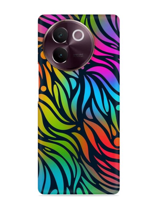 Abstract Leaf Design Snap Case for Vivo V30E (5G) Zapvi