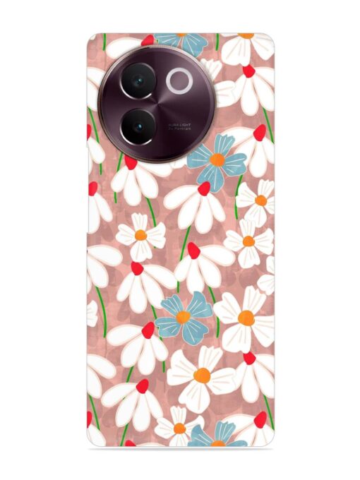 Abstract Petal Flowers Snap Case for Vivo V30E (5G) Zapvi