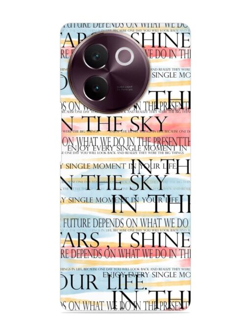 Seamless Slogans Pattern Snap Case for Vivo V30E (5G)