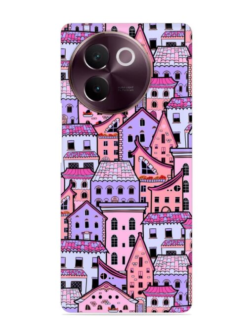 Seamless Pattern Houses Snap Case for Vivo V30E (5G) Zapvi