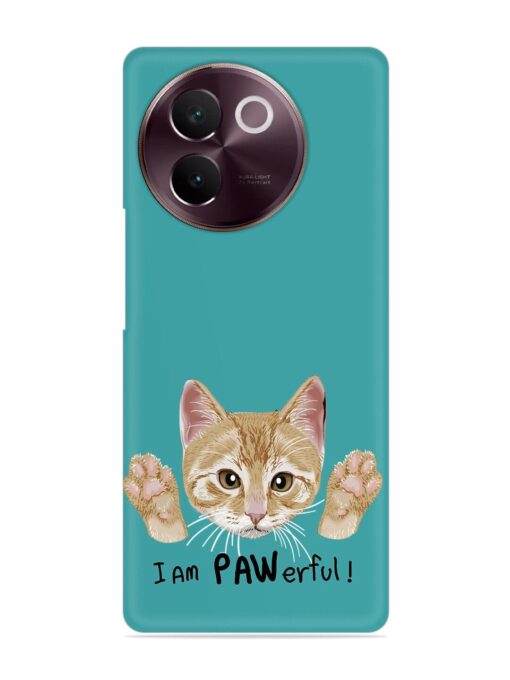 Typography Slogan Cat Snap Case for Vivo V30E (5G) Zapvi