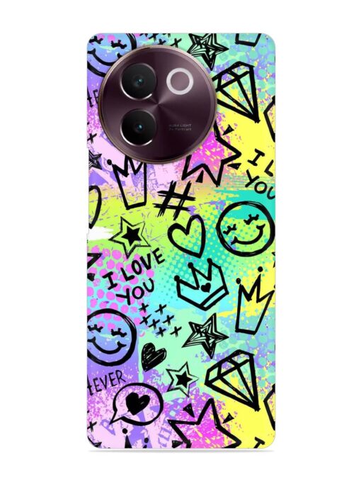 Bright Seamless Pattern Snap Case for Vivo V30E (5G) Zapvi