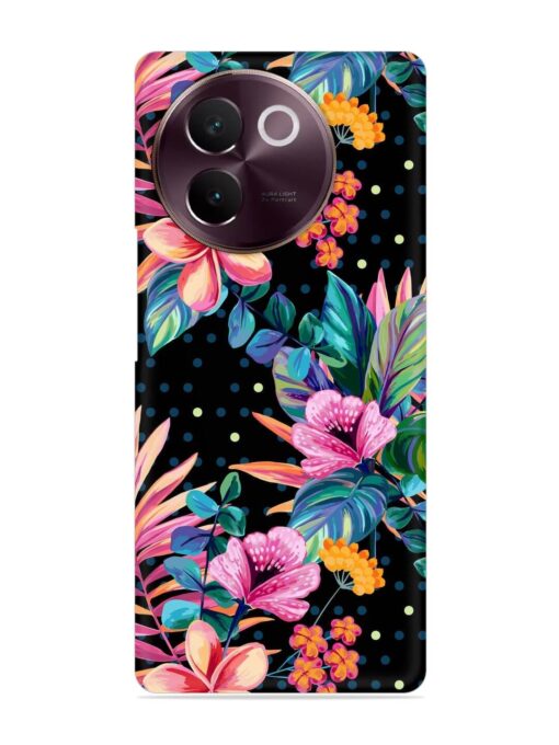 Seamless Floral Pattern Snap Case for Vivo V30E (5G)