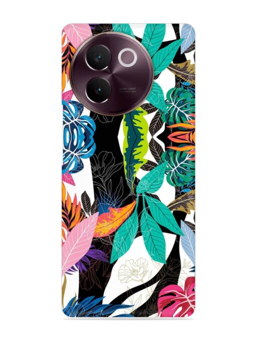 Floral Pattern Bright Snap Case for Vivo V30E (5G) Zapvi