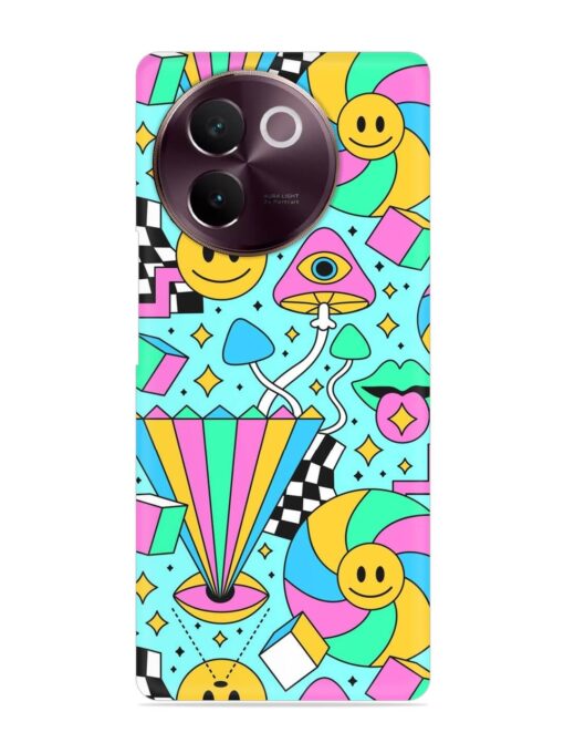 Trippy Rainbow 60S Snap Case for Vivo V30E (5G) Zapvi