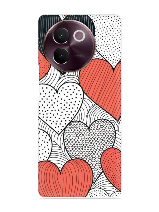 Girly Heart Seamless Snap Case for Vivo V30E (5G) Zapvi