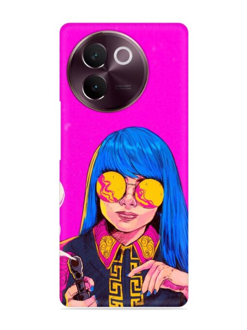 Aesthetic Anime Girl Snap Case for Vivo V30E (5G)