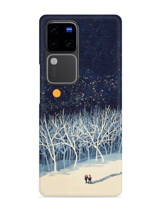 Full Moon Snowshoe Tour Snap Case for Vivo V30 Pro (5G)