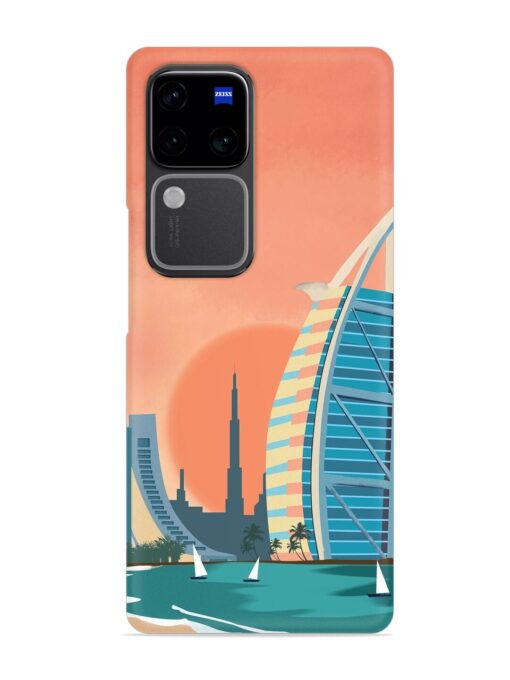 Dubai Architectural Scenery Snap Case for Vivo V30 Pro (5G) Zapvi