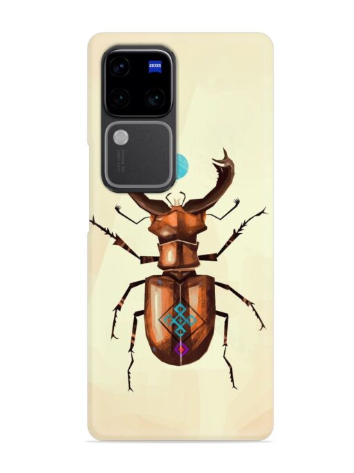 Stag Beetle Vector Snap Case for Vivo V30 Pro (5G) Zapvi