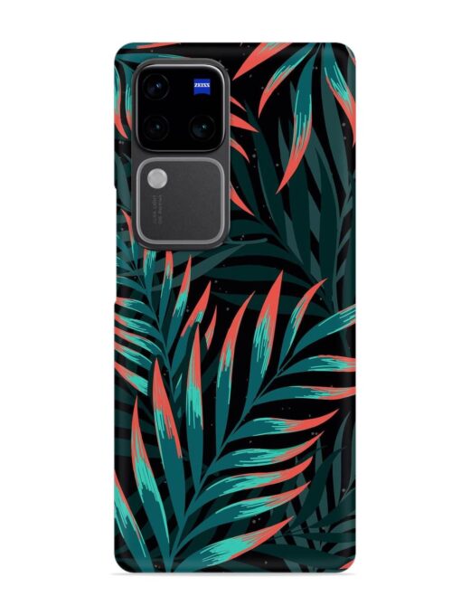 Green Leaf Art Snap Case for Vivo V30 Pro (5G) Zapvi