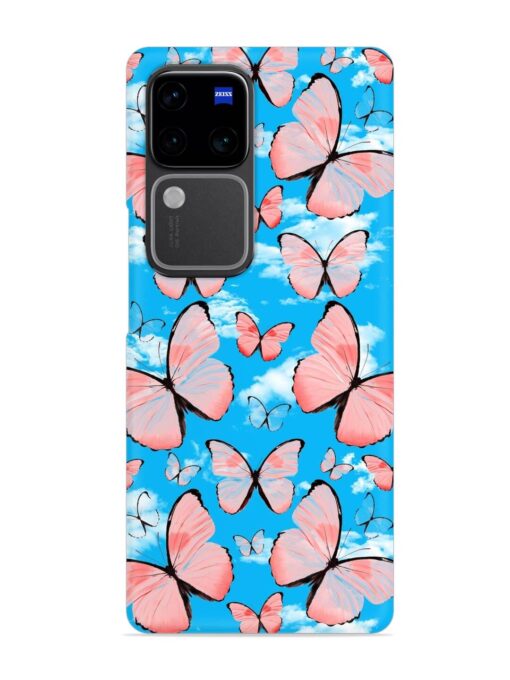 Seamless Pattern Tropical Snap Case for Vivo V30 Pro (5G)