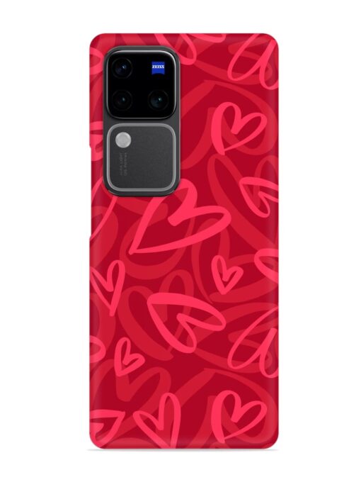 Seamless Romantic Pattern Snap Case for Vivo V30 Pro (5G) Zapvi