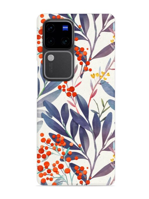 Seamless Floral Pattern Snap Case for Vivo V30 Pro (5G) Zapvi