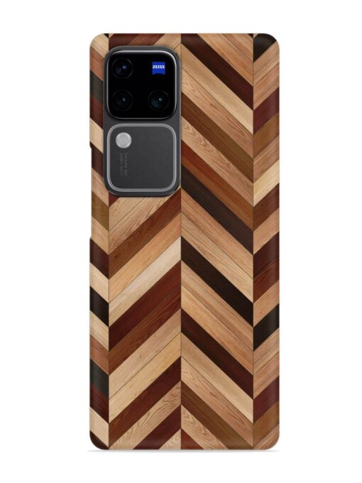 Seamless Wood Parquet Snap Case for Vivo V30 Pro (5G)