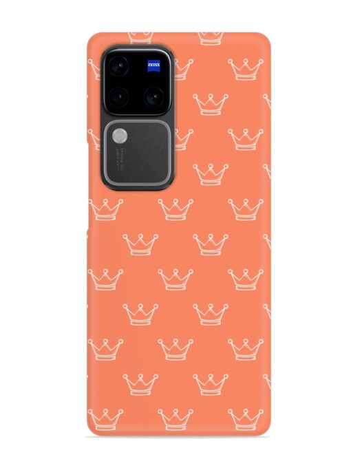 Hand Drawn Crown Snap Case for Vivo V30 Pro (5G) Zapvi