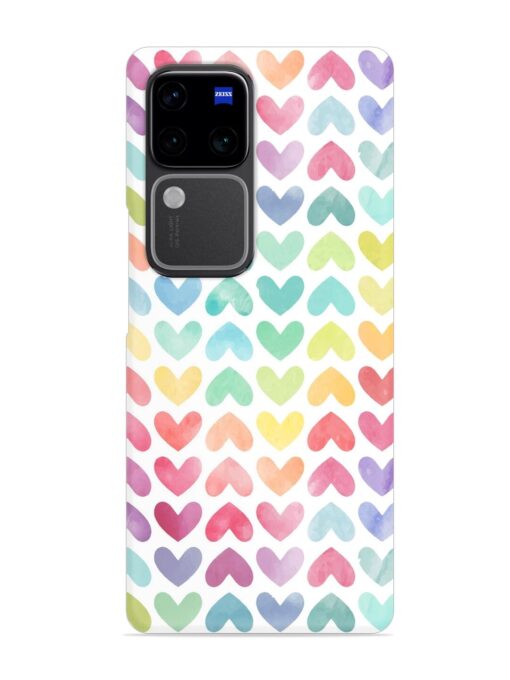 Seamless Colorful Watercolor Snap Case for Vivo V30 Pro (5G) Zapvi