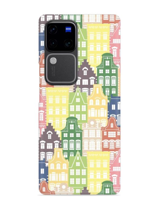 Seamless Shapes Pattern Snap Case for Vivo V30 Pro (5G)