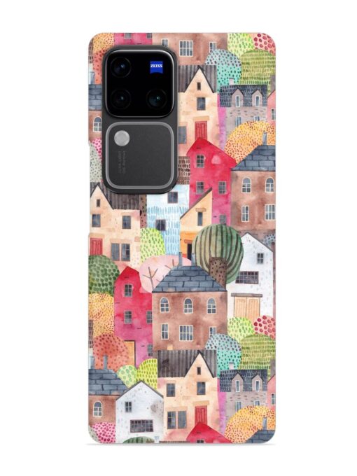 Abstract Seamless Pattern Snap Case for Vivo V30 Pro (5G) Zapvi