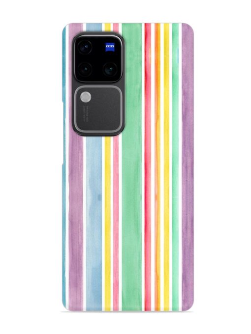 Hand Drawn Watercolor Snap Case for Vivo V30 Pro (5G) Zapvi