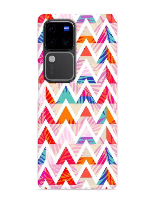 Abstract Triangle Background Snap Case for Vivo V30 Pro (5G)