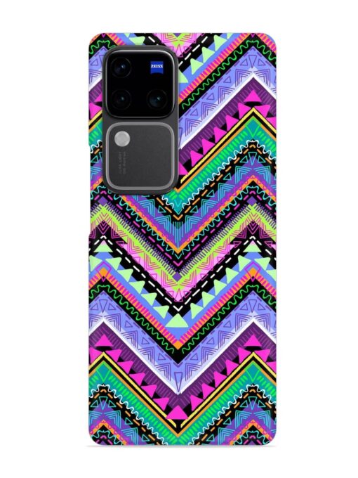 Tribal Aztec Print Snap Case for Vivo V30 Pro (5G)