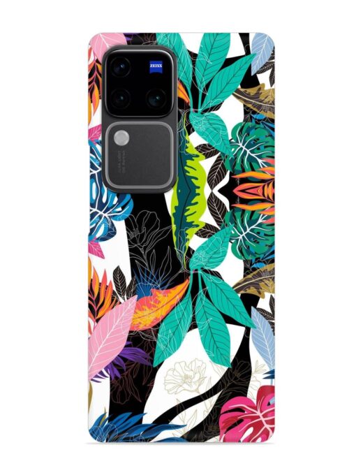 Floral Pattern Bright Snap Case for Vivo V30 Pro (5G)