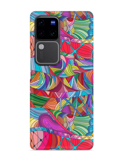 Seamless Patterns Hand Drawn Snap Case for Vivo V30 Pro (5G)