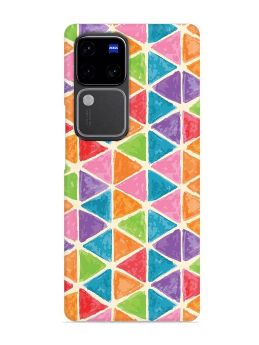 Seamless Colorful Isometric Snap Case for Vivo V30 Pro (5G) Zapvi