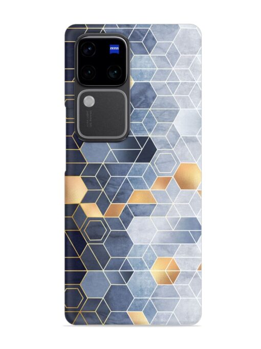 Geometric Abstraction Hexagons Snap Case for Vivo V30 Pro (5G) Zapvi