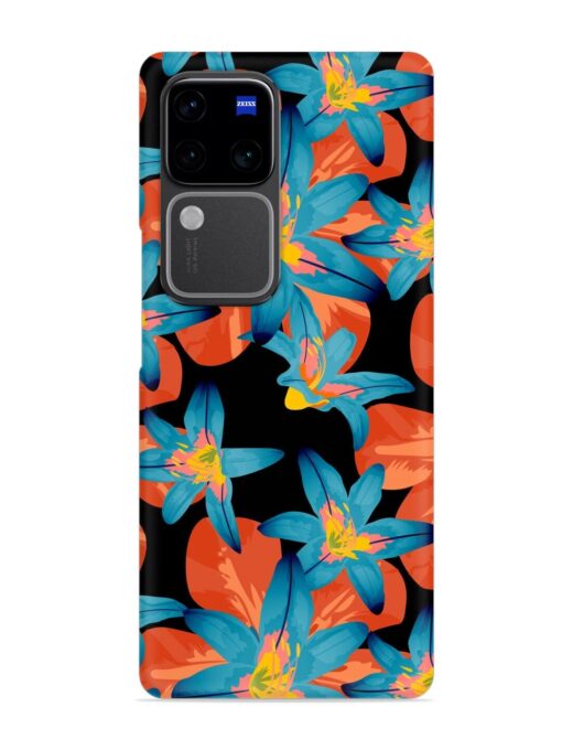 Philippine Flowers Seamless Snap Case for Vivo V30 Pro (5G) Zapvi