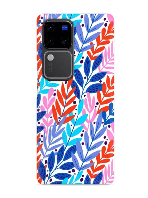 Bright Floral Tropical Snap Case for Vivo V30 Pro (5G) Zapvi