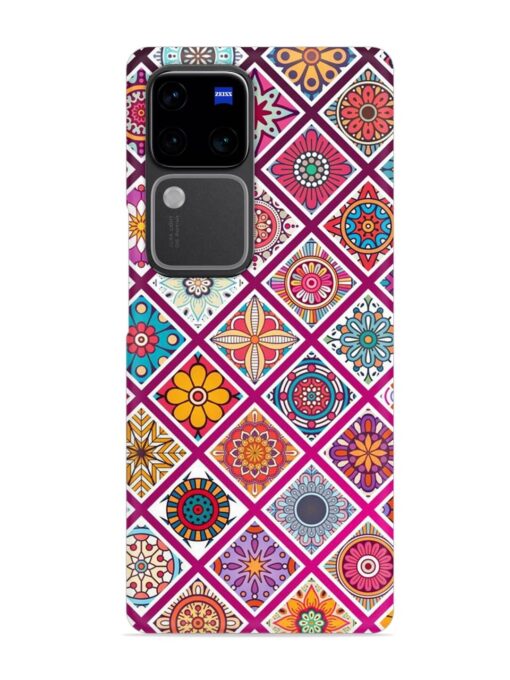 Seamless Tile Pattern Snap Case for Vivo V30 Pro (5G) Zapvi