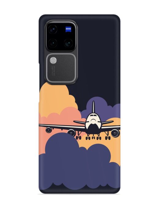 Aeroplane vector Snap Case for Vivo V30 Pro (5G) Zapvi