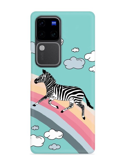 Running Zebra Snap Case for Vivo V30 Pro (5G) Zapvi