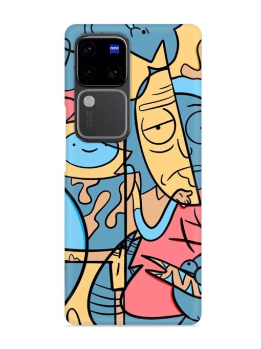 Silly Face Doodle Snap Case for Vivo V30 Pro (5G) Zapvi