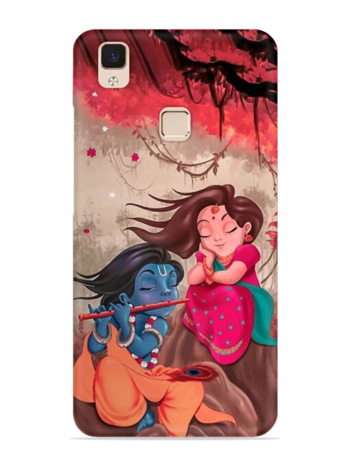 Radhe Krishna Water Art Snap Case for Vivo V3 Max Zapvi