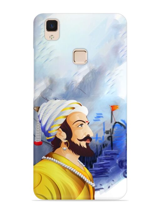 Shivaji Maharaj Color Paint Art Snap Case for Vivo V3 Max Zapvi